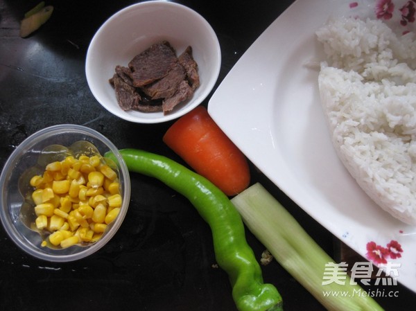 Beef Corn Fried Rice recipe