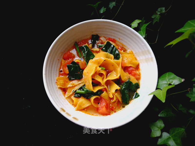 Pumpkin Noodles with Spinach