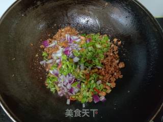 Stir-fried Minced Pork with Green Pepper and Onion recipe