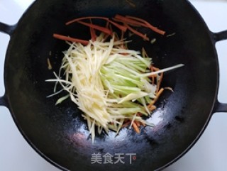 Vegetarian Stir-fried Three Silk recipe