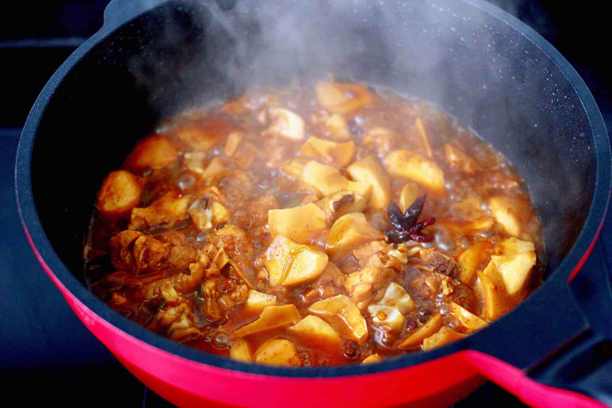 Roasted Chicken Thigh with Baby Mushroom recipe