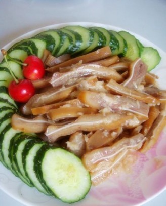 Pig Ears Mixed with Cucumber recipe