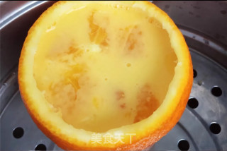 Sweet Orange Steamed Egg recipe