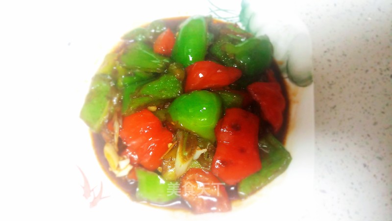 Stir-fried Green and Red Peppers recipe