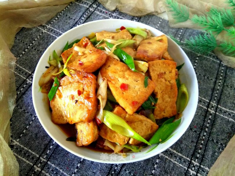 Roasted Tofu with Garlic Sprouts recipe