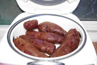 Purple Sweet Potato Meatballs recipe