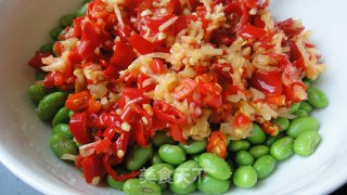 Hometown Dish----- Pickled Edamame with Chopped Pepper recipe