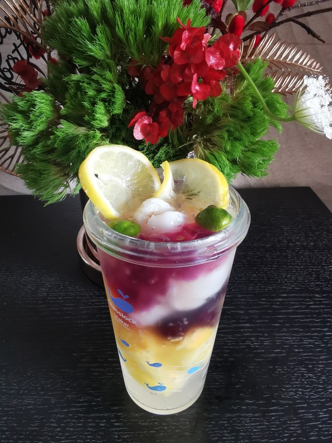 Colorful Summer Fruit Soda Drink recipe