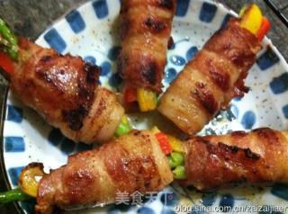 Pan-fried Vegetable Pork Roll recipe