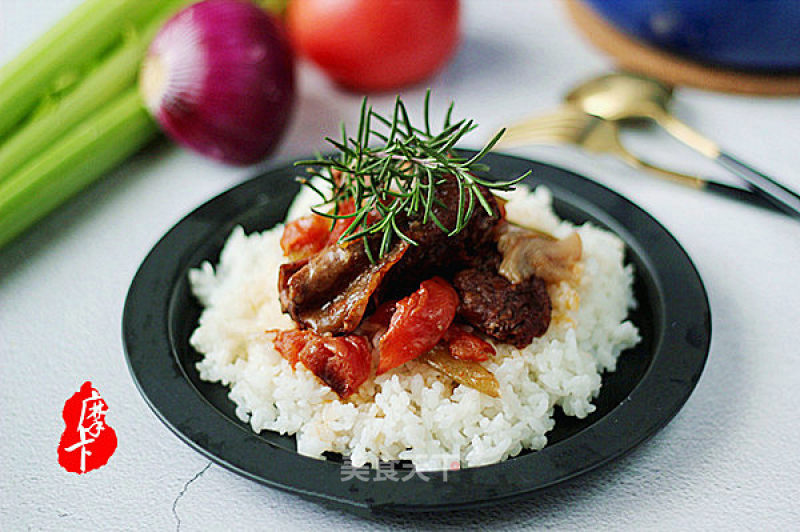 Provence Tomato Stew and Grilled Beef Ribs recipe