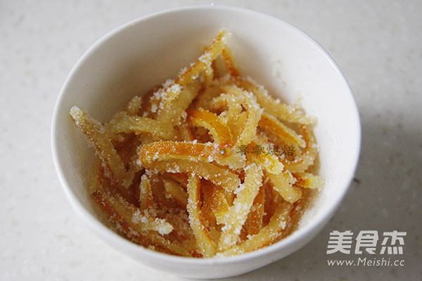 Candied Orange Peel + Peeled Orange recipe