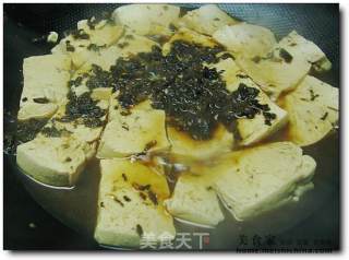 Stewed Old Tofu with Dried Vegetables recipe