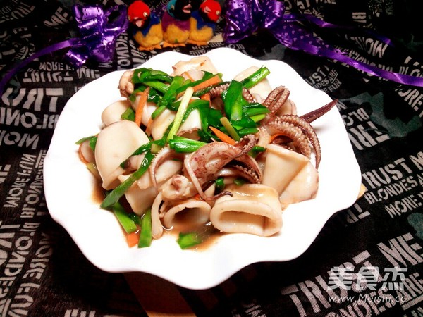 Stir-fried Sea Hare with Leek recipe