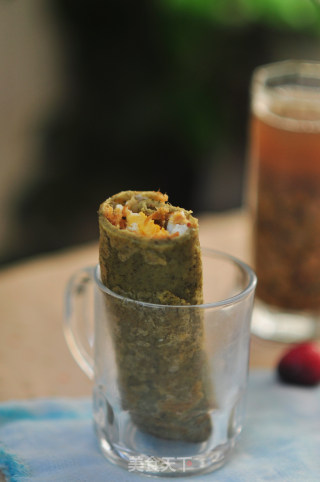 Mugwort Egg Rolls recipe