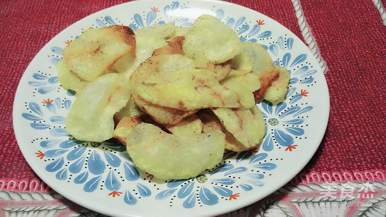 Microwave Baked Potato Chips recipe