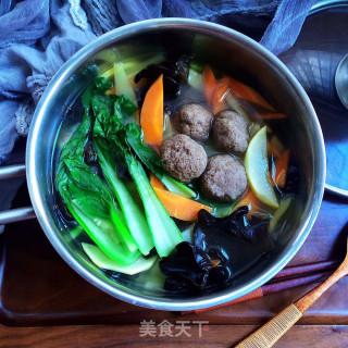 Beef Balls and Vegetable Soup recipe