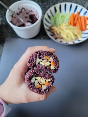 Kuaishou Black Rice Ball (1 Year Old + Baby Meal) recipe