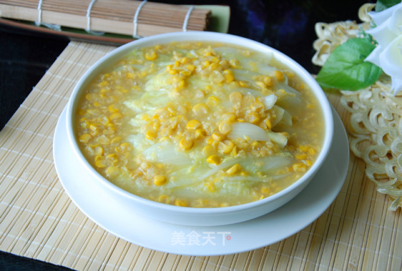 Corn Soup Baby Vegetables recipe
