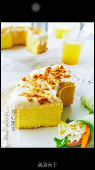 #新良第一节烤大赛# Pumpkin Chiffon Cake recipe