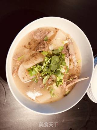 Lamb Chops Stewed with White Radish recipe