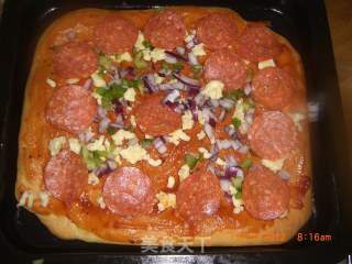 Beef Salami Pizza recipe