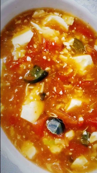 Scallop Tofu Soup recipe