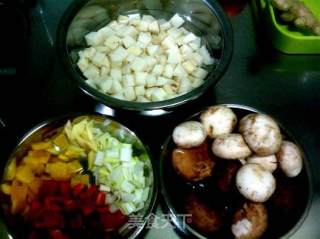 Scallop and Abalone Sauce, Roasted Mushroom, Tricholoma and Yam recipe