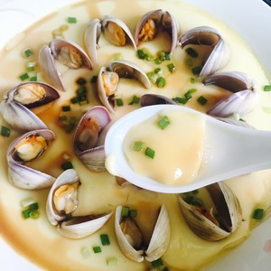 Steamed Egg with Clams recipe