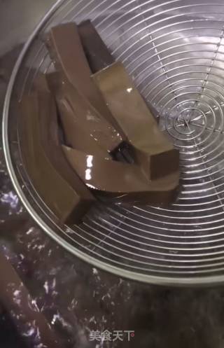Fried Duck Blood recipe