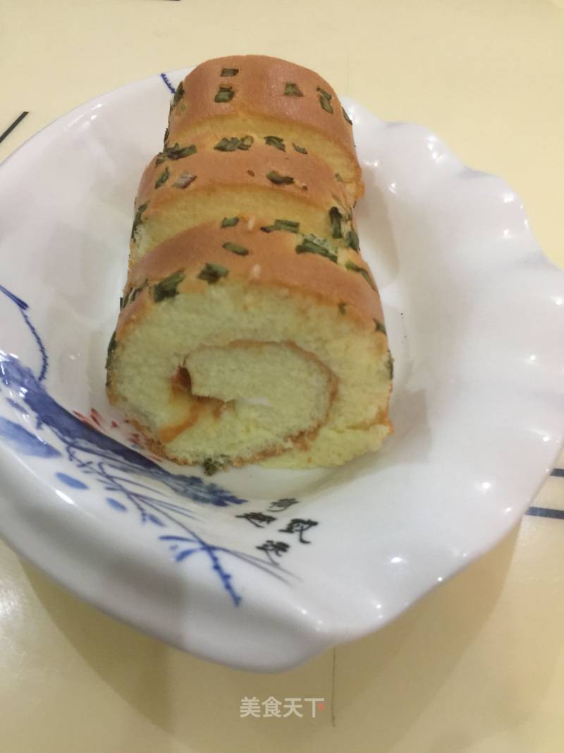 Chive Pork Floss Cake Roll recipe
