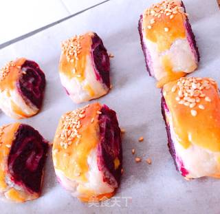 Crispy Purple Sweet Potato Roll recipe