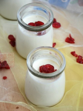 Cranberry Milk Pudding recipe