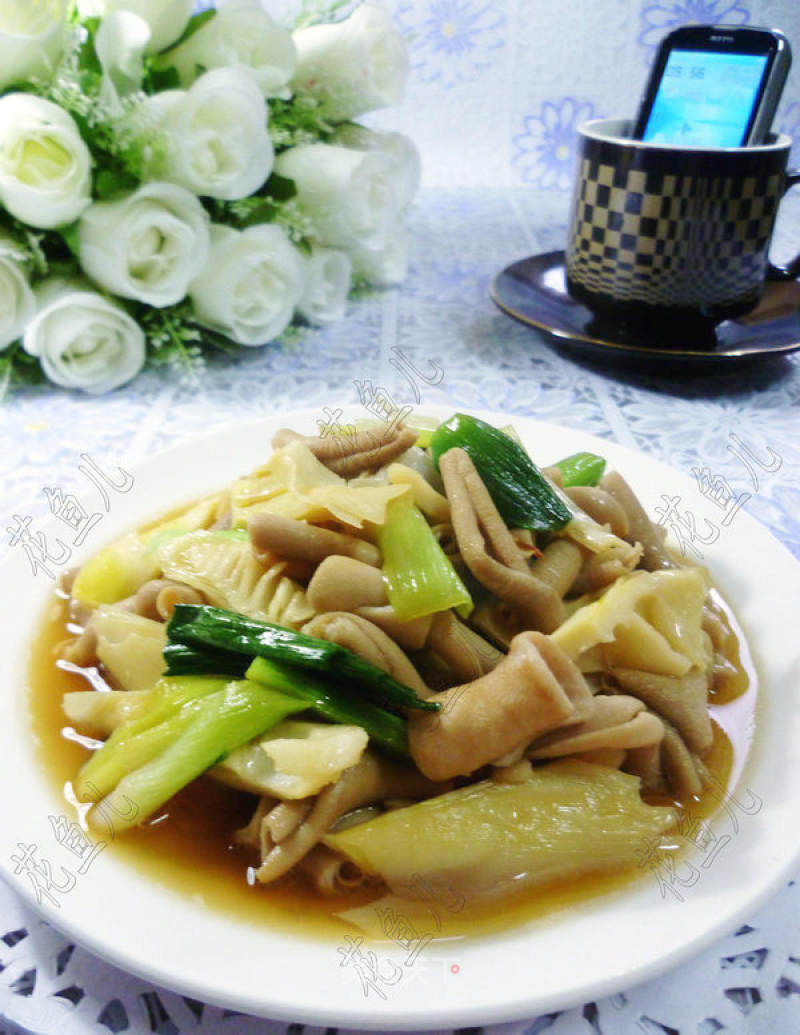 Fried Goose Intestines with Bamboo Shoots