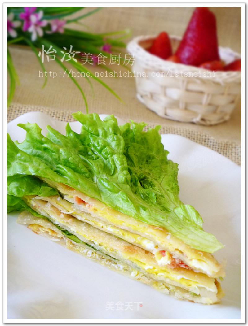 【variety Pasta】an Alternative Way to Eat Tomatoes and Eggs-tomato and Egg Breakfast Cakes recipe