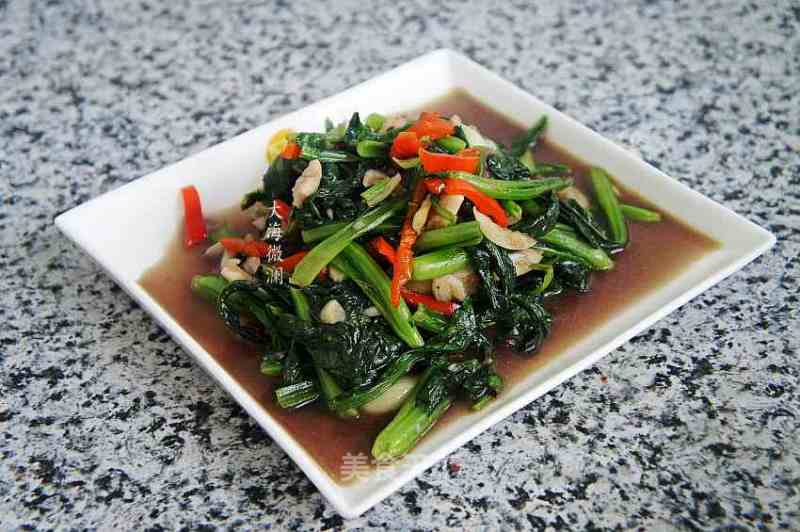 Vegetarian Stir-fried Mustard Greens recipe