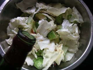 Shredded Cabbage and Patted Cucumber recipe