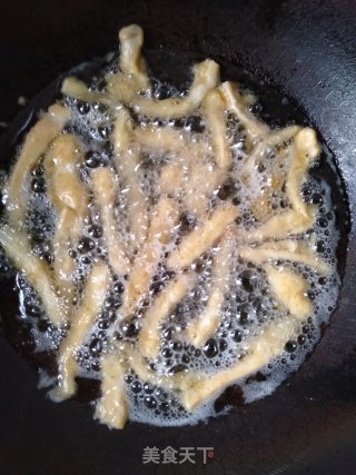 Crispy Pleurotus Eryngii with Salt and Pepper recipe