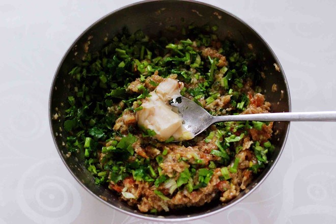 [tuan Tuan Yuan Yuan] Wontons with Sea Rice and Coriander Stuffing recipe