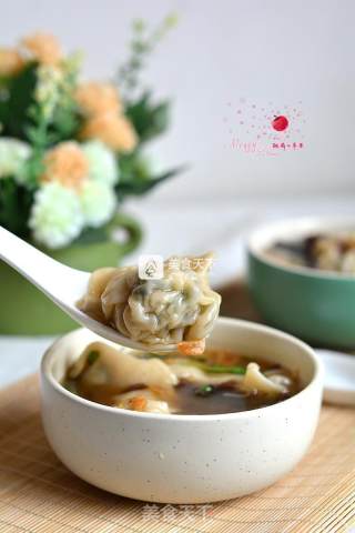 Big Wontons with Pork and Leek recipe