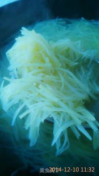 Choked Potato Shreds recipe