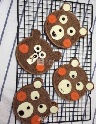 #新良第一节烤大赛#super Cute Kumamoto Bear Toast recipe