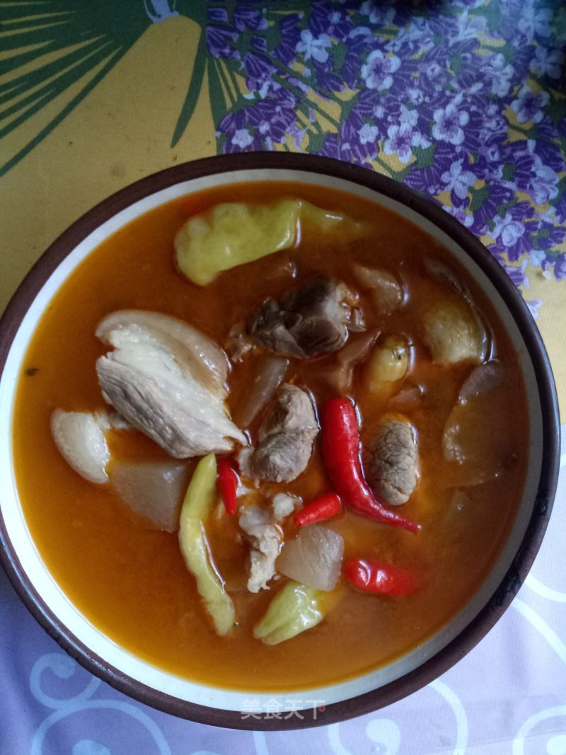 Pork Knuckle in Sour Soup (one Elbow and Double Eat) recipe