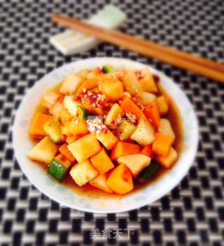 Hot and Sour Diced Radish recipe