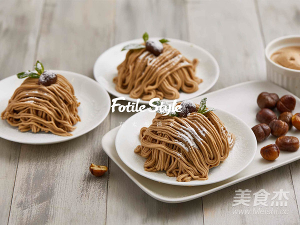 Montblanc Chestnut Cake recipe