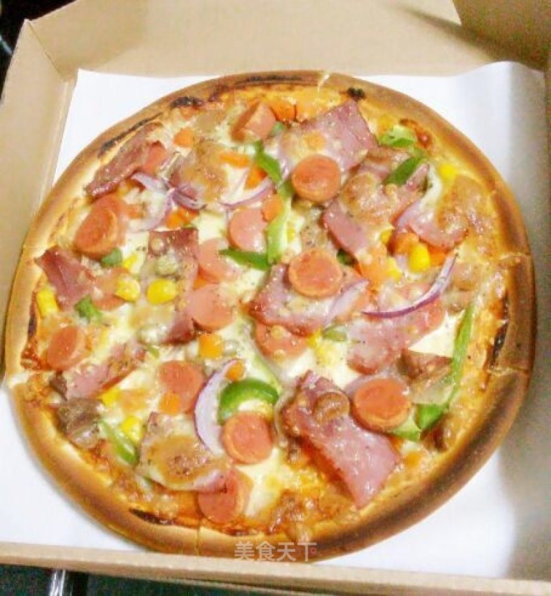 #aca烤明星大赛# Sausage and Bacon Pizza