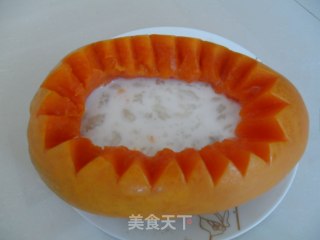 Stewed Hashima with Papaya Milk recipe