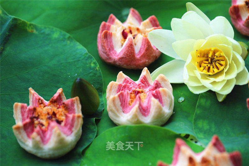 #aca烤明星大赛#lotus Pastry recipe