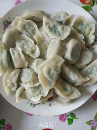 White Jade Jadeite Inlaid with Gold ~ Jade Egg Dumplings with Green Onion recipe