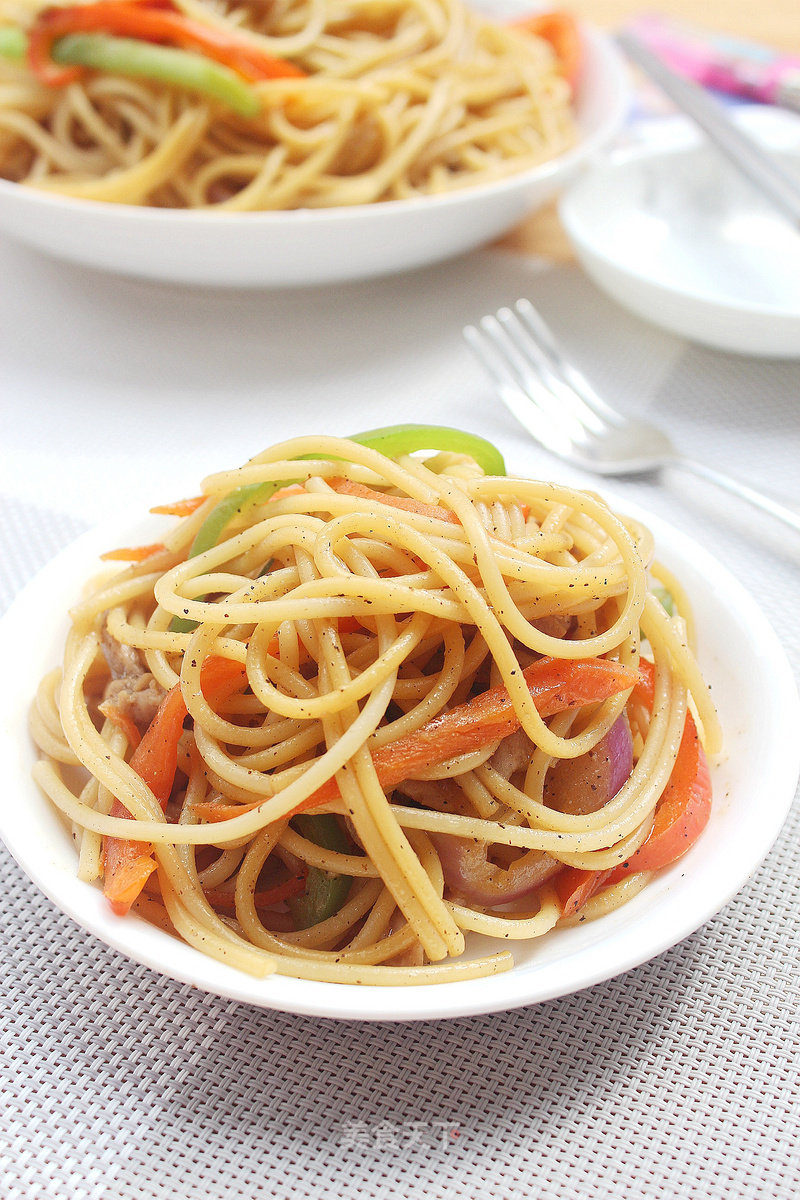 Stir-fried Spaghetti recipe