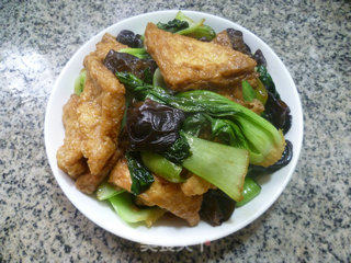 Stir-fried Vegetables with Black Fungus and Big Oil recipe